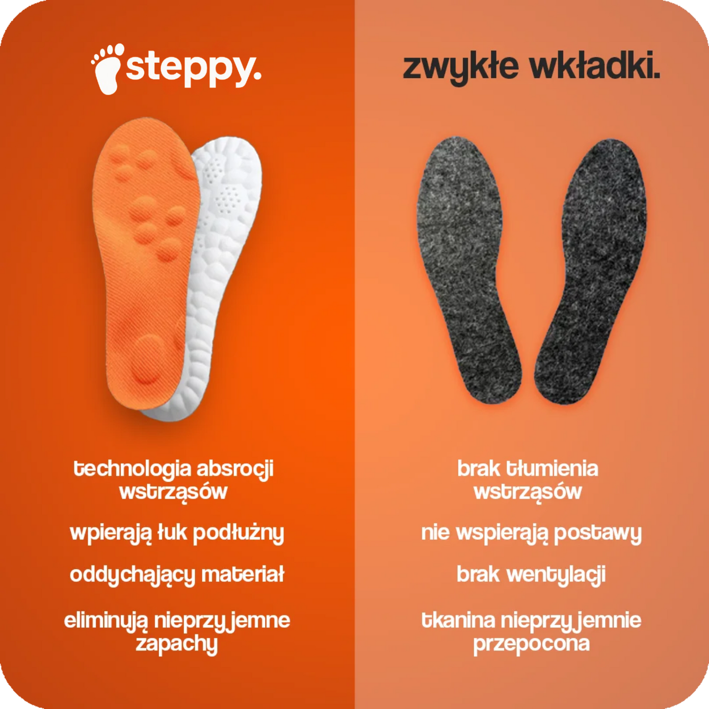 Wkładki masujące Steppy™